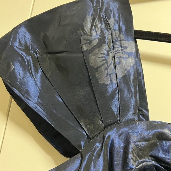 Vintage Laura Ashley Taffeta sweetheart dress size 12 - Picture 3 of 7